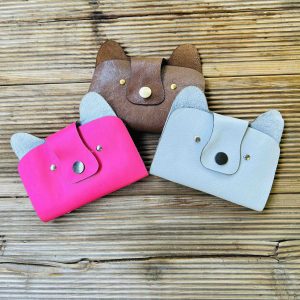 porta tessere a forma di gatto con 10 scomparti